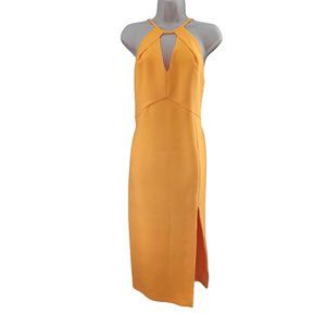 Topshop yellow summer party dress, backless, new with tags